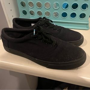 Black toms sneakers